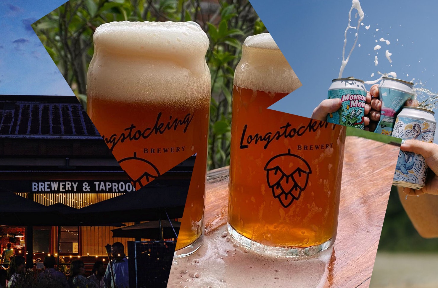 A collage of images from some of the best breweries in NSW.